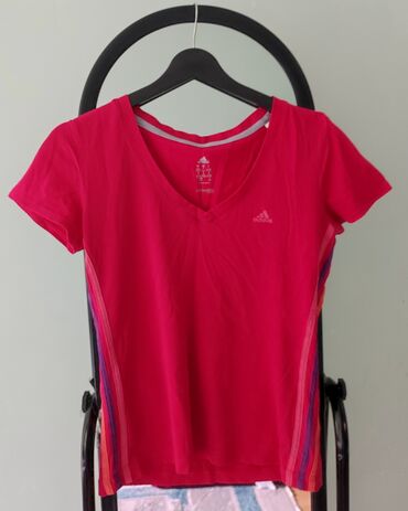 Футболки: Футболка, Облегающая модель, Adidas, Б/у, S (EU 36)