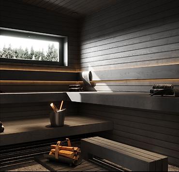 Бассейны: Интерьер черной бани может сочетать в себе современные и традиционные — 4