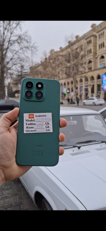 ikici el telefonlar: Honor X8b, 128 GB, rəng - Yaşıl, Face ID