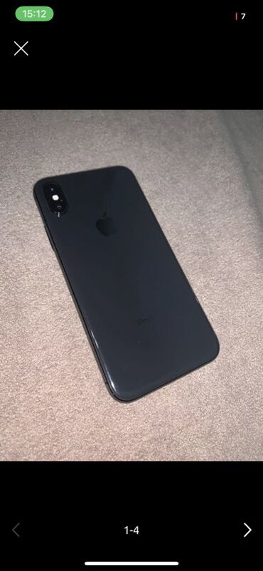 телефон бу скупка: IPhone X, Б/у, 64 ГБ, Черный, Чехол, 100 %