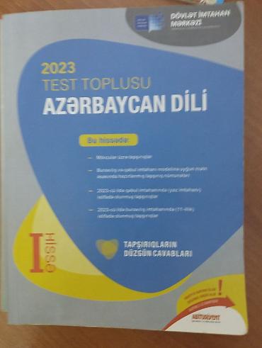 Тесты: 2023-cü il nəşri olan **“Test toplusu – Azərbaycan dili”** kitabı — 1