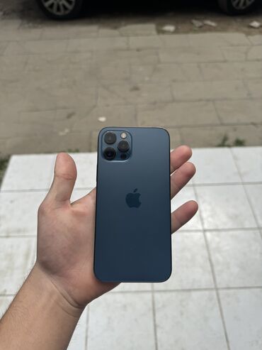 iphone 10 qiyməti: IPhone 12 Pro, 128 GB, Blue Titanium