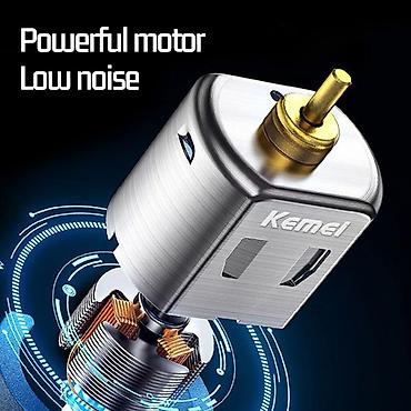 sac tokulməsi: Trimmer Kemei 2293 - 1 Sürətli / 6000RPM / 1200MAH - 180 Dəqiqə / TYPC — 8