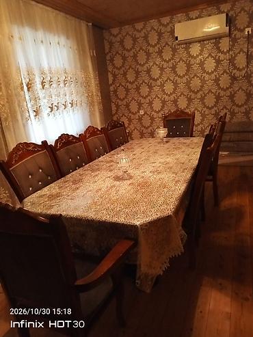taxta mişar: Qonaq otağı üçün, İşlənmiş, Açılmayan, Dördbucaq masa — 1
