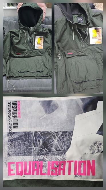 Jakne za prelazni period: Jakna za prelazni period, XL, Zara, bоја - Maslinasto zelena — 8