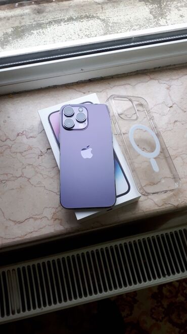 Apple iPhone: IPhone 14 Pro Max, 256 GB, Deep Purple, Zəmanət