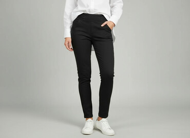 shein t shirty plus size: Shein, Spodnie materiałowe damskie, rozmiar S