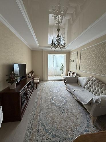 квартиры с панорамными окнами: 3 комнаты, 80 м², Аламедин-1 мкр Индивидуалка, 3 этаж, Дизайнерский ремонт — 2