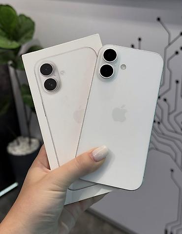 IPhone 16, 128 GB, Ağ, Zəmanət, Simsiz şarj, Face ID