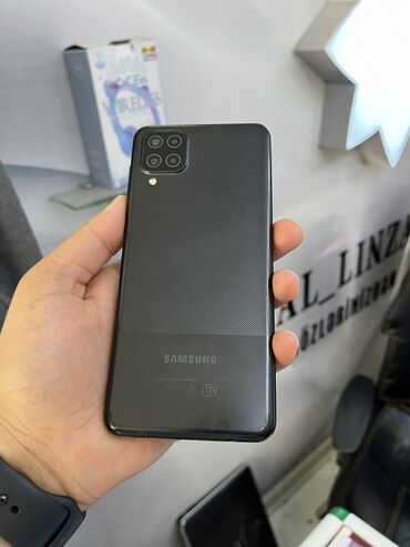 telefon korpuslari: Samsung Galaxy A12, 64 GB, rəng - Qara, İki sim kartlı