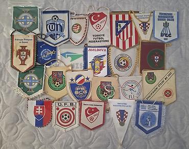 İdman və hobbi: Futbol mövzusunda bayraq/pennant kolleksiyası - Müxtəlif ölkələrin — 1