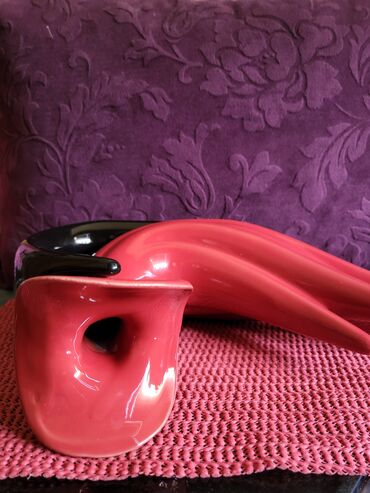 Ostali kućni dekor: Vaza nova umetnicka,vintaz,rucni rad. Visina. 21cm — 13