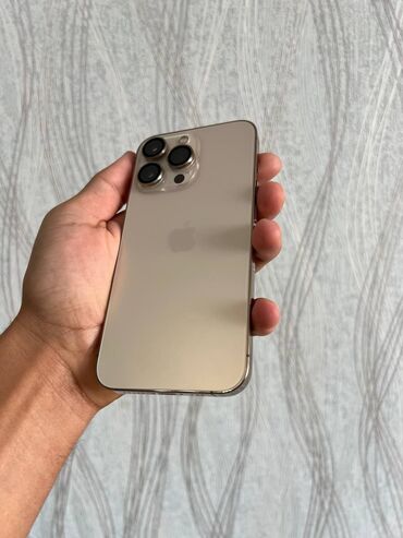 iphone буу: IPhone 13 Pro, Б/у, 128 ГБ, Matte Gold, Чехол, Коробка, 86 %