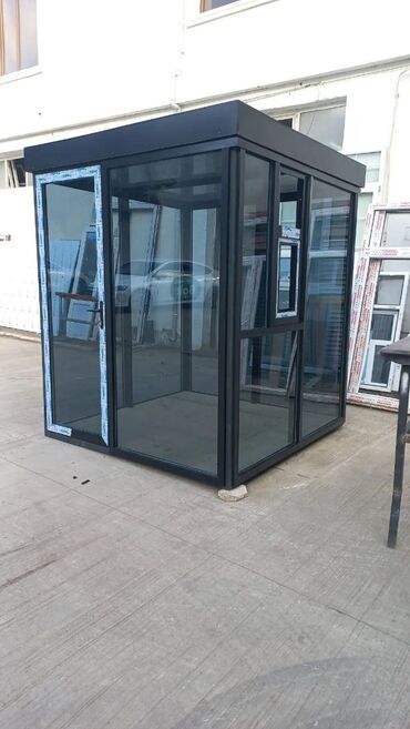 Butkalar, köşklar: Butka muhafizə üçün. Ağ, Qara, Qehveyi. Plastik aluminium qapı — 12