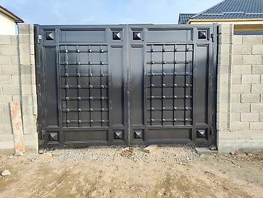 Откатные ворота: Стальные, Автоматические, Консольная конструкция, Для частного дома, С калиткой, Оптом, Новый, Бесплатная установка — 29