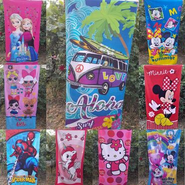 Ostale dečije stvari: Cena 1 kom 1050 din 3 kom 2000 din Peskiri za plazu Mnogo motiva — 1