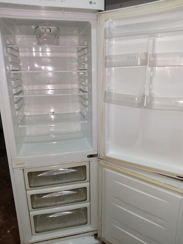 встраиваемая техника: Холодильник LG, Б/у, Двухкамерный, 60 * 210 * 65