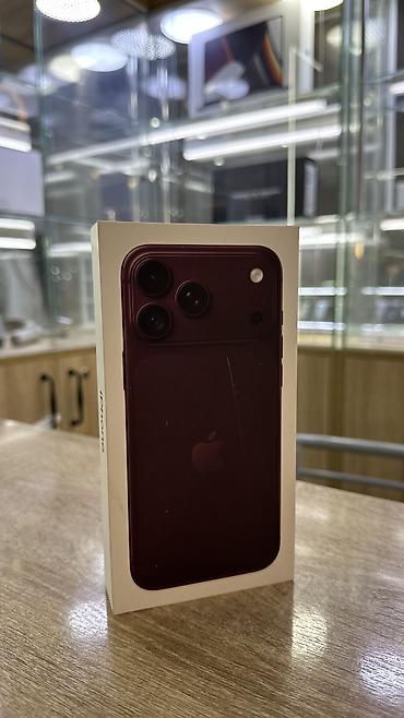 Уюлдук телефондор жана аксессуарлар: IPhone 18 Pro Max, Жаңы, 512 ГБ, Кочкул кызыл, Куту, Бөлүп төлөө менен — 1