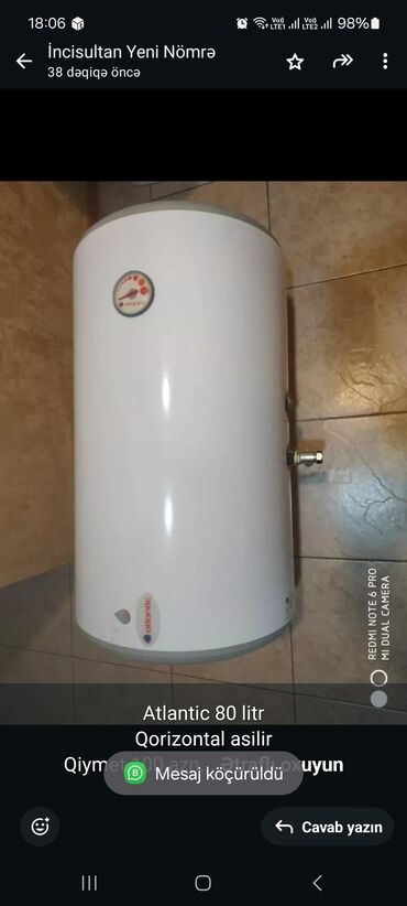 Sifarişlə dolablar: Ariston 80 l