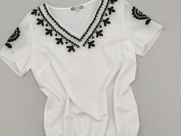 dżinsy push up z wysoką talią: Blue, Women's blouse, size M (EU 38)
