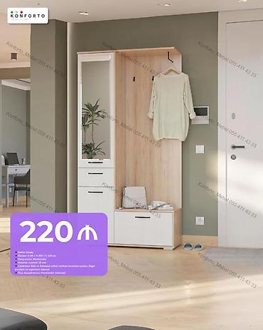 moyka skaf: Dəhliz üçün çoxfunksiyalı asılqan-dolab dəsti - Ölçülər: 40 x 200 x — 1