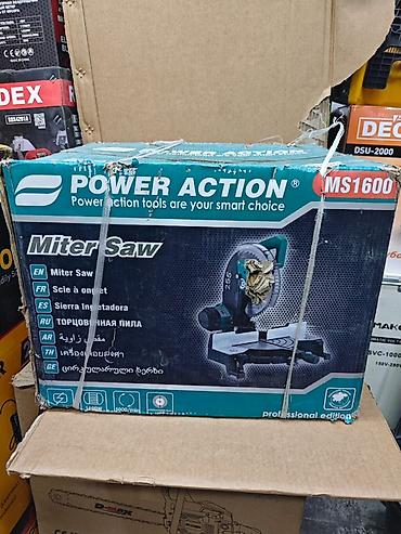 Торцовочная пила POWER ACTION MS1600 - Тип: торцовочная (miter saw) - at lalafo.kg Торцовочная пила POWER ACTION MS1600 - Тип: торцовочная (miter saw) -