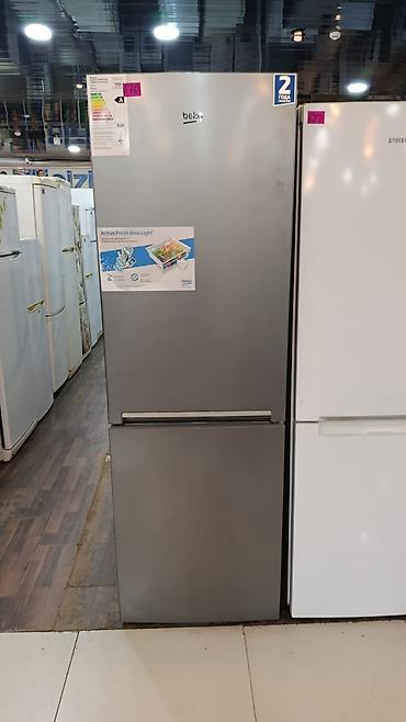 Soyuducular: Beko ikikameralı soyuducu, inox rəng - Alt hissədə dondurucu, yuxarıda — 1