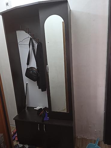 ofis dolablari: Dəhliz üçün garderob-komod dəsti - Material: laminat/LDSP, tünd — 4