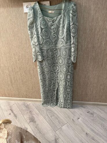 Пальто: Вечернее платье, Миди, 2XL (EU 44)