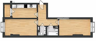 2 bedroom: 2 комнаты, 66 м², Технопарк Элитка, 9 этаж, Евроремонт — 10