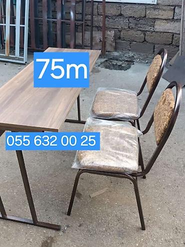 kafe stul: Mətbəx üçün, Yeni, Açılmayan, Dördbucaq masa, 4 stul — 5
