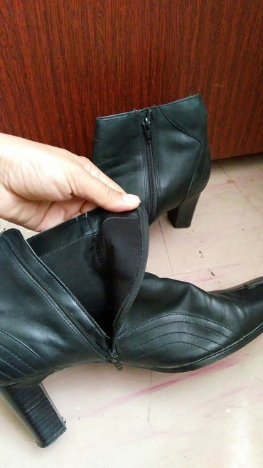 женские ботинки 36 размер: Сапоги, 42, цвет - Черный