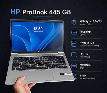 HP ProBook 445 G8 AMD Ryzen 5 5600U / 12GB RAM / NVMe 256GB 🔹 AMD lalafo.az -da HP ProBook 445 G8 AMD Ryzen 5 5600U / 12GB RAM / NVMe 256GB 🔹 AMD