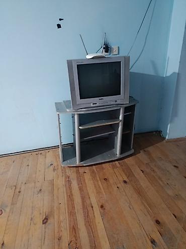 Televizorlar: Köhnə tip kineskop televizor + TV stendi - Markası: Beko (CRT tipli — 1