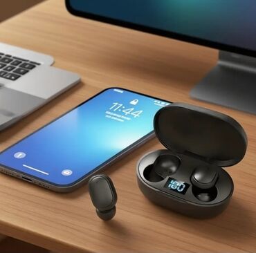 Qulaqcıqlar: Yeni Simsiz (Bluetooth) Qulaqcıqlar, Apple, rəng - Qara