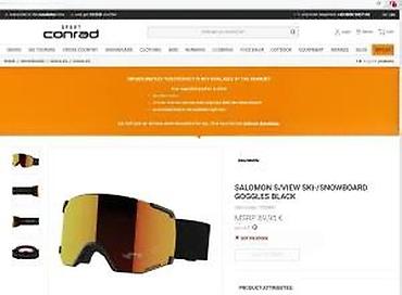 Oprema za skijanje: Salomon X View Black Mid Red – skijaške/snowboard naočare - — 14