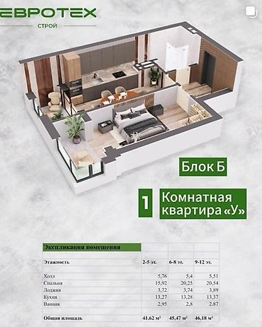Новостройки от застройщика: 1 комната, 46 м² — 8