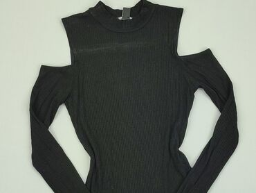 czarna długa sukienki z długim rękawem: Bluzka Damska, Amisu, S, stan - Dobry