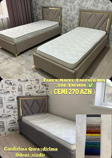 Çarpayılar: Yeni, Təknəfərlik çarpayı, Bazalı, Matras ilə, Siyirməsiz, Türkiyə — 2