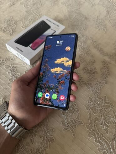 прокат плейстейшен 4: Samsung Galaxy A53, 128 ГБ, цвет - Черный, Сенсорный, Отпечаток пальца, Две SIM карты