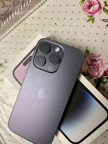 хонор 9 а: IPhone 14 Pro, 128 ГБ, Deep Purple, Чехол, 90 %