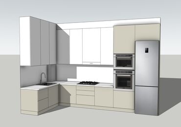 Кухонные гарнитуры: Кухонный гарнитур, Новый, В рассрочку, цвет - Бежевый, ДСП, Бесплатная доставка, Платная доставка, Самовывоз — 6