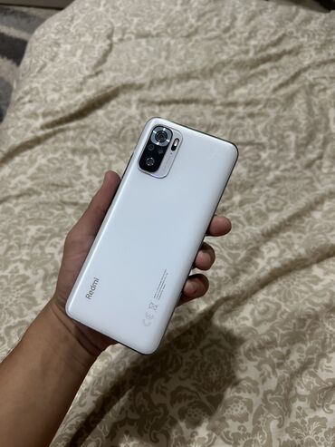 телефон т9: Xiaomi, Redmi Note 10S, Б/у, 64 ГБ, цвет - Белый, 2 SIM