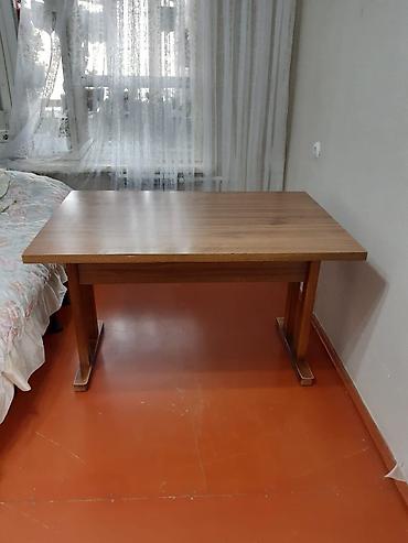 Masalar: Taxta yemək/iş masası - Material: ağac və taxta teksturalı laminat — 2