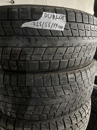 Шины: Шины 225 / 55 / R 19, Зима, Б/у, Пара, Легковые, Япония, Dunlop