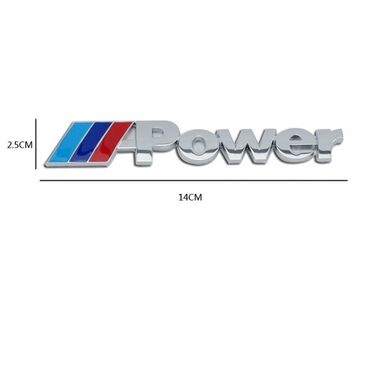 bmw 525 е34: 3D металлические наклейки с логотипом Power Motorsport. Значок эмблемы