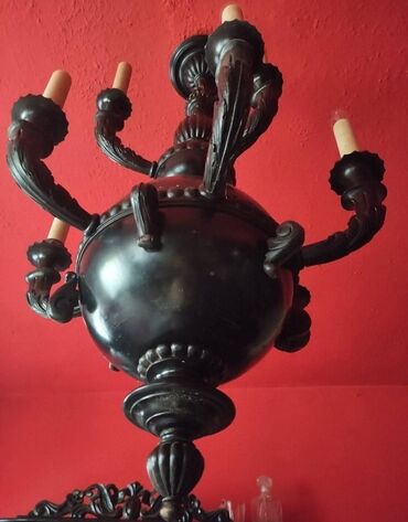 Stilske garniture: Trpezarijski komplet,puno drvo!Veliki ormar,manja komoda,sto sa šest — 9