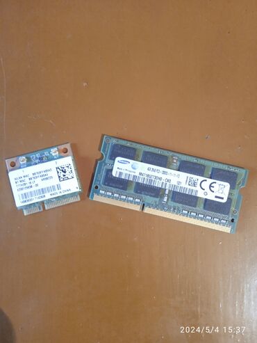 ноутбук dell: Оперативная память, Б/у, Samsung, 4 ГБ, DDR3, 1600 МГц, Для ноутбука