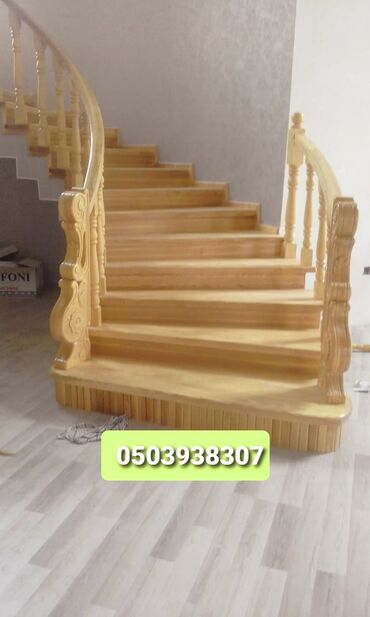 Pilləkən məhəccərləri: Taxta pilləkənlərin sərfəli qiymətdə hazırlanması.Zəmanət var!!! — 23