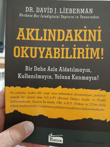Bədii ədəbiyyat: Dr. David J. Liebermanın "Aklındakını Oxuya Bilərəm!" adlı psixologiya